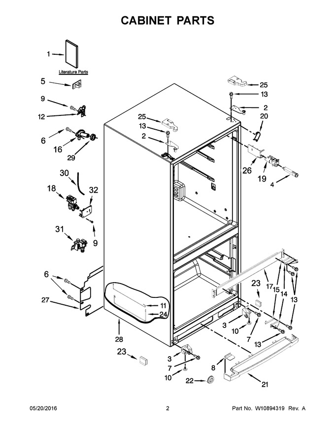 Diagram for KRFF300EWH01