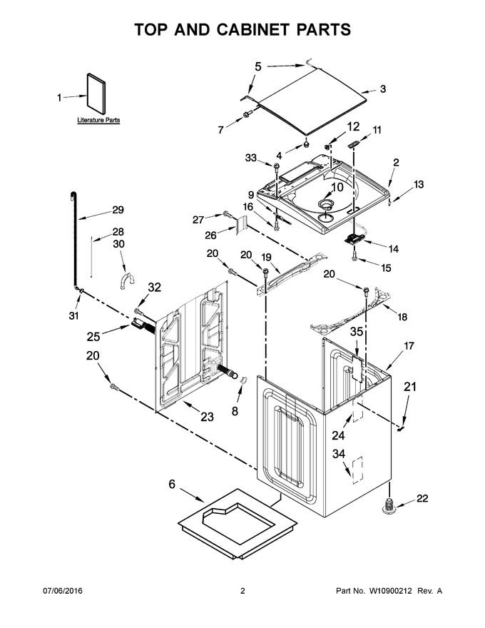Diagram for WTW7040DW1
