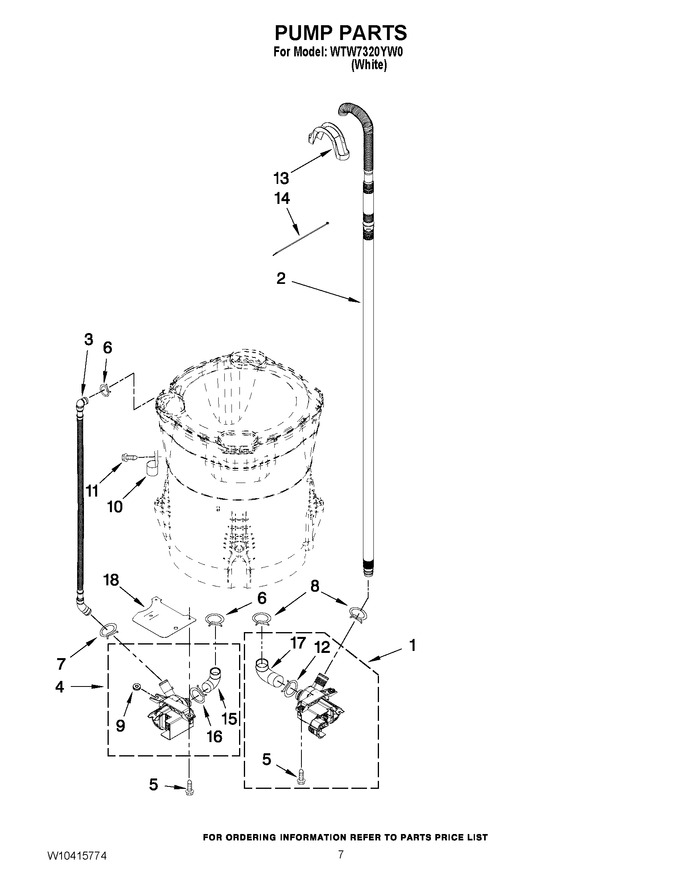 Diagram for WTW7320YW0