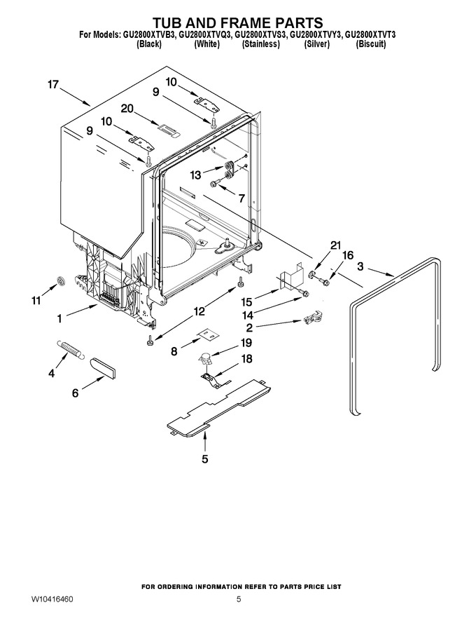 Diagram for GU2800XTVS3