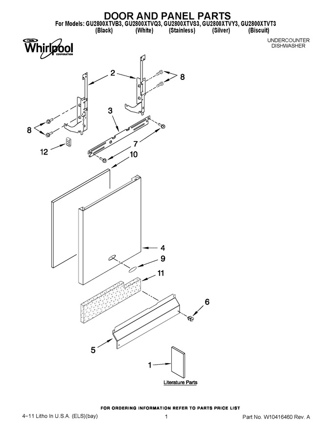 Diagram for GU2800XTVY3
