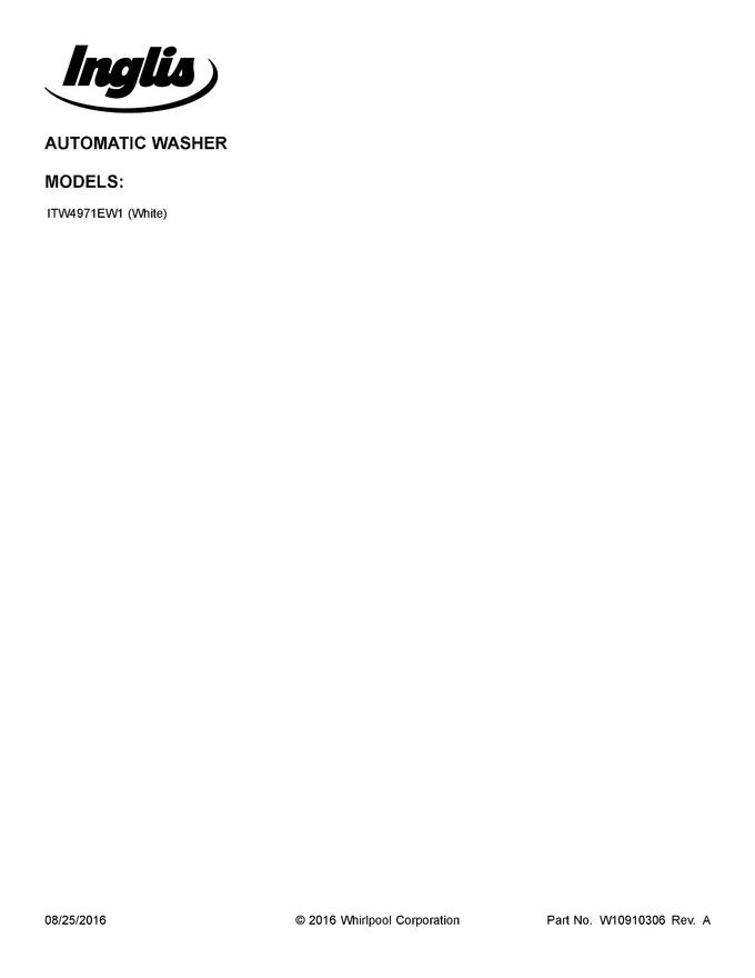 Diagram for ITW4971EW1