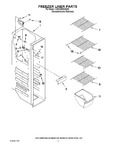 Diagram for 04 - Freezer Liner Parts