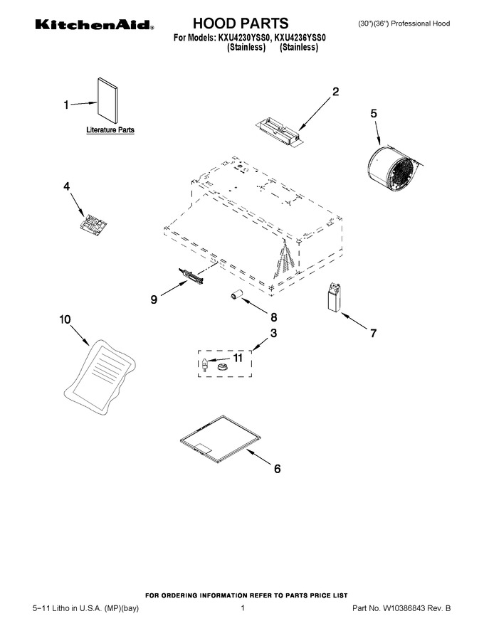 Diagram for KXU4230YSS0