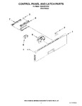 Diagram for 02 - Control Panel And Latch Parts