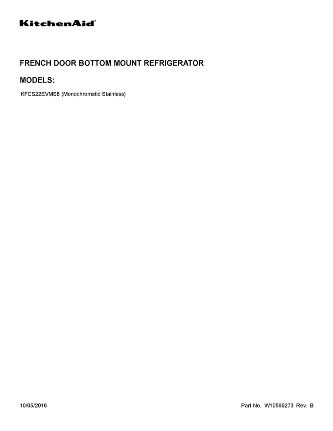 Diagram for KFCS22EVMS8
