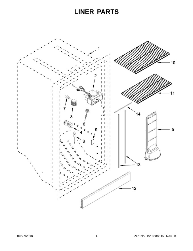 Diagram for WZF57R16FW00