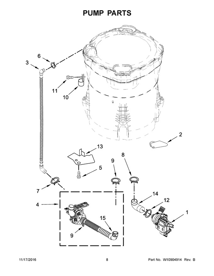Diagram for WTW8500DR1