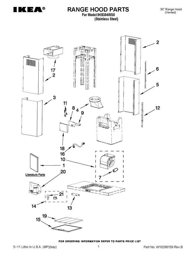 Diagram for IHI8304WS0