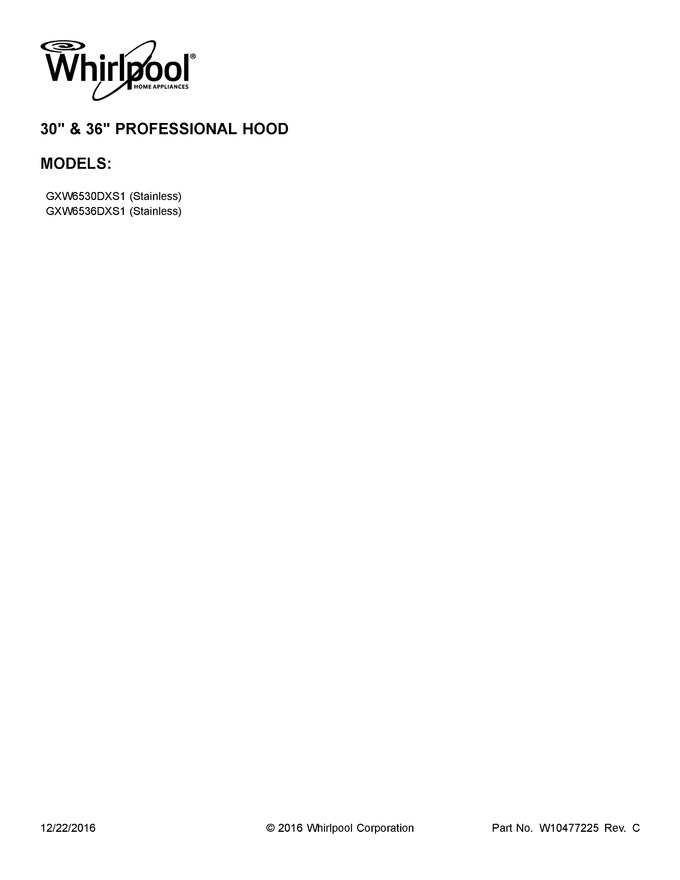 Diagram for GXW6530DXS1