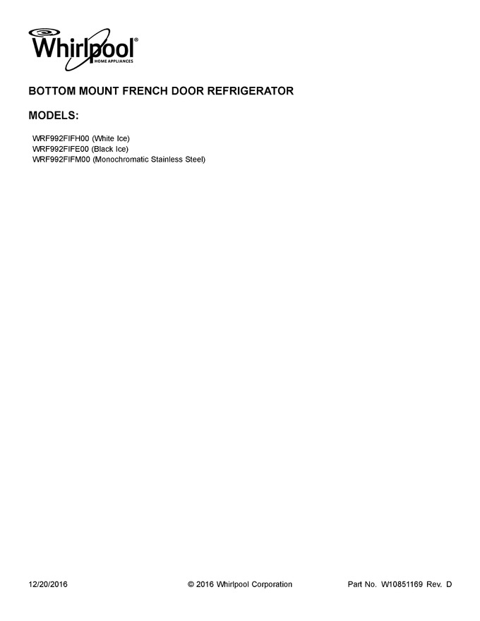 Diagram for WRF992FIFH00