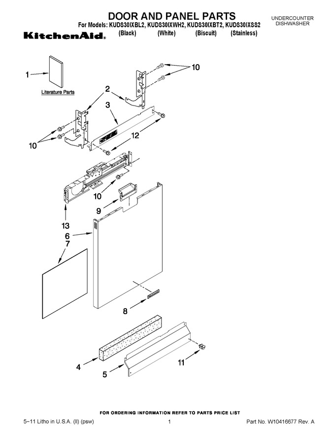 Diagram for KUDS30IXWH2