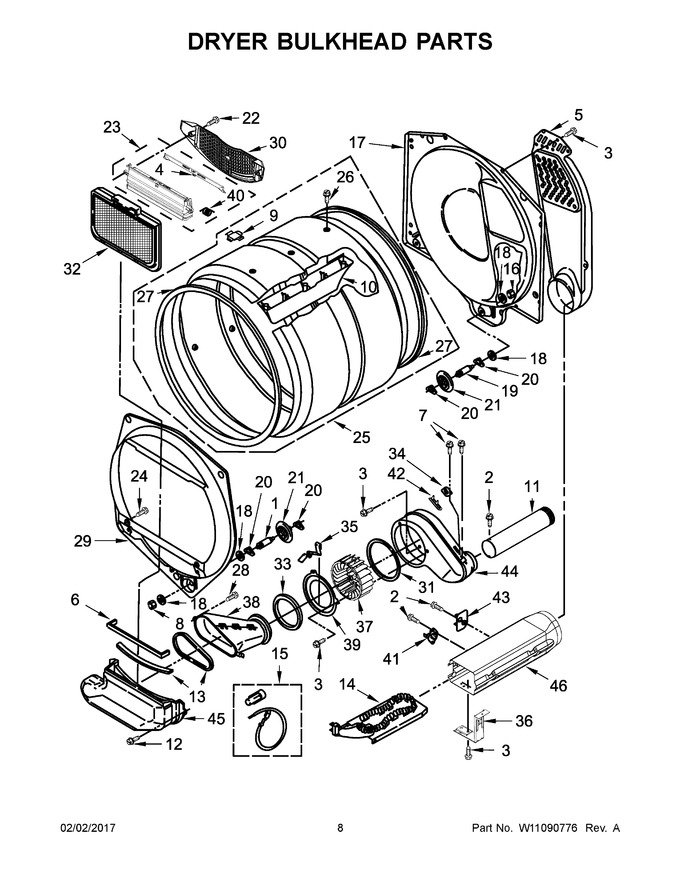 Diagram for WETLV27FW0