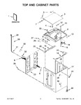 Diagram for 02 - Top And Cabinet Parts