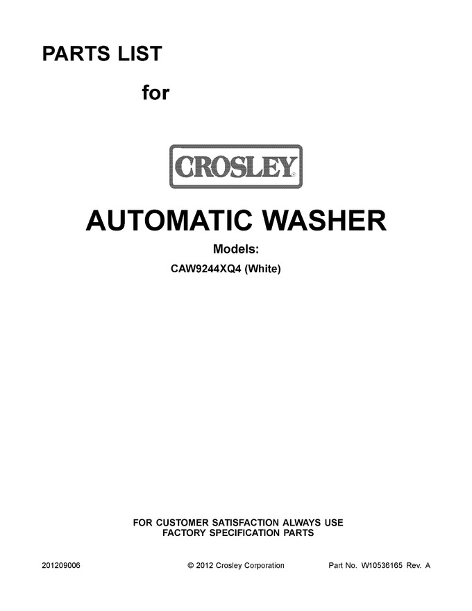 Diagram for CAW9244XQ4