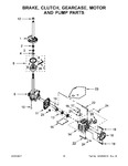 Diagram for 09 - Brake, Clutch, Gearcase, Motor And Pump Parts