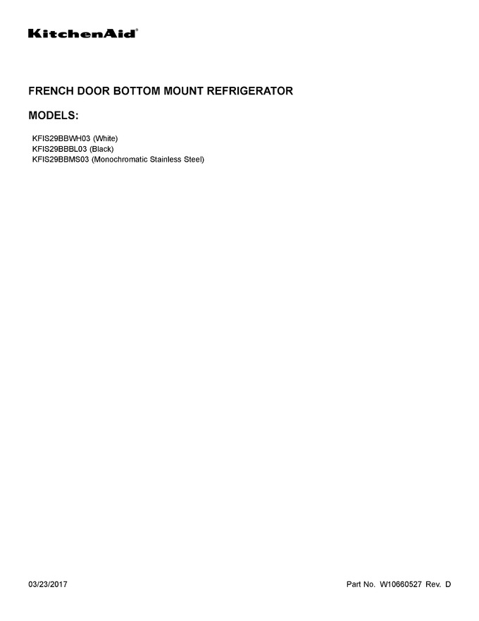 Diagram for KFIS29BBBL03