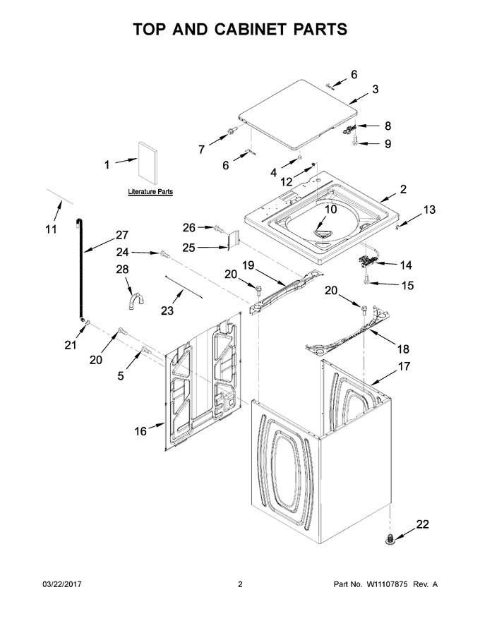 Diagram for WTW4810EW2