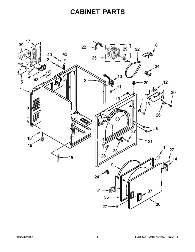 Diagram for WED4975EW0
