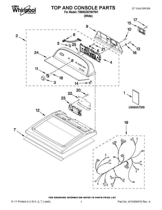 Diagram for 7MWGD5700YW1