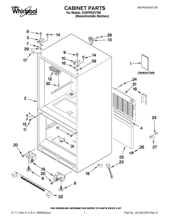Diagram for GX5FHDXVY06