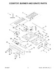 Diagram for 02 - Cooktop, Burner And Grate Parts