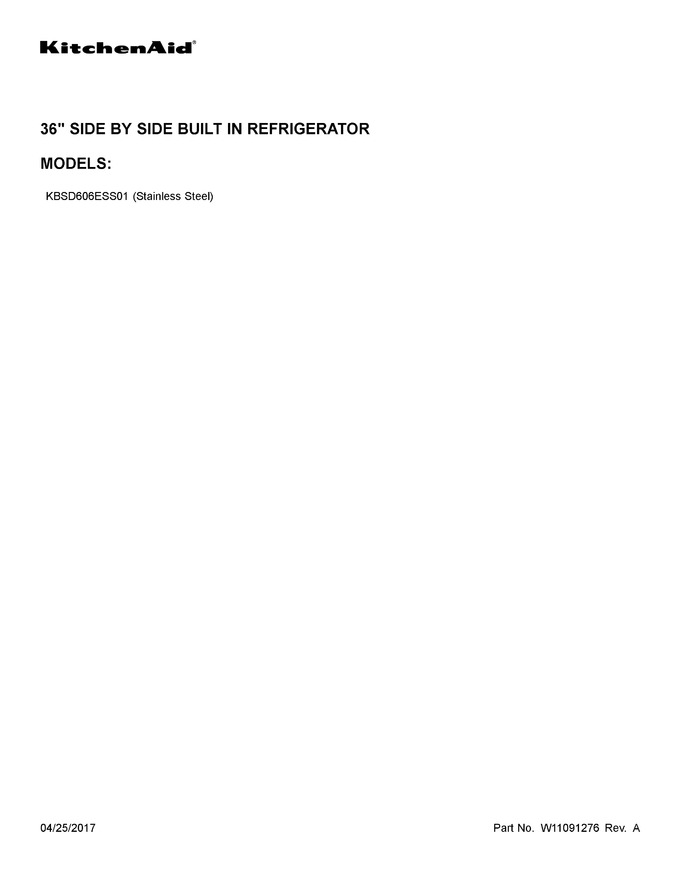 Diagram for KBSD606ESS01