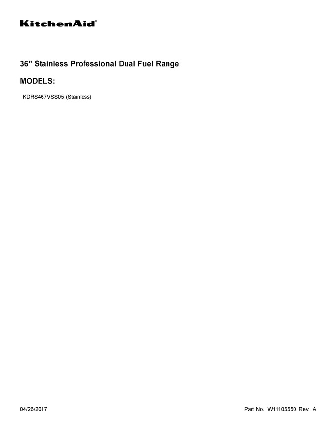 Diagram for KDRS467VSS05
