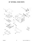 Diagram for 10 - 30" Internal Oven Parts