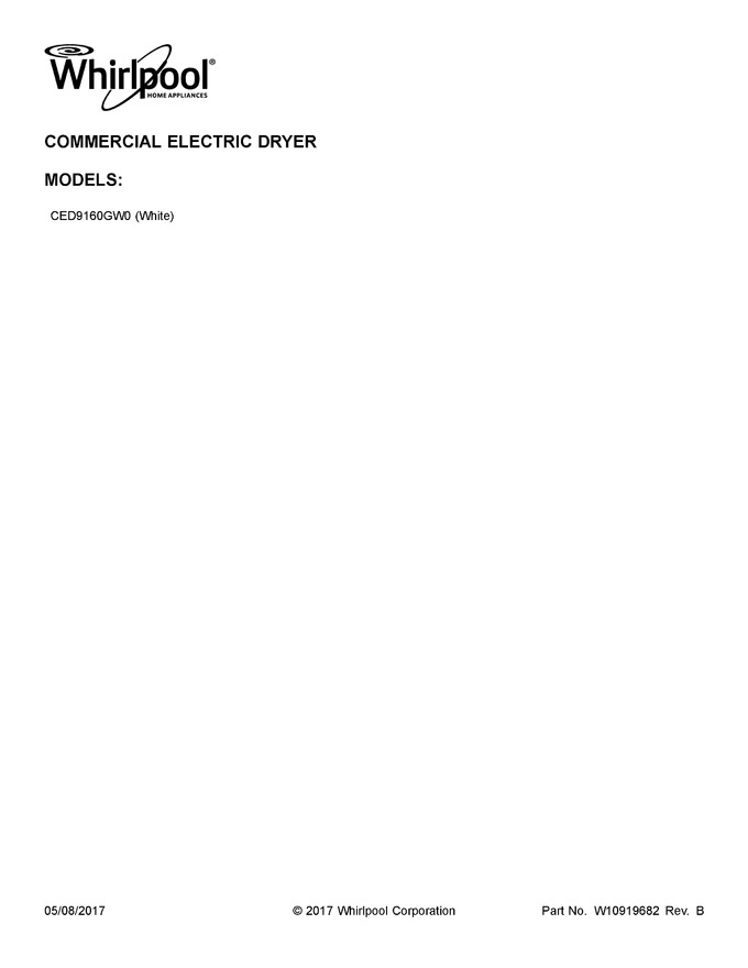 Diagram for CED9160GW0