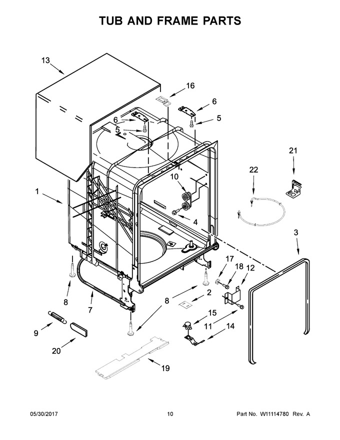Diagram for WDT710PAHW0