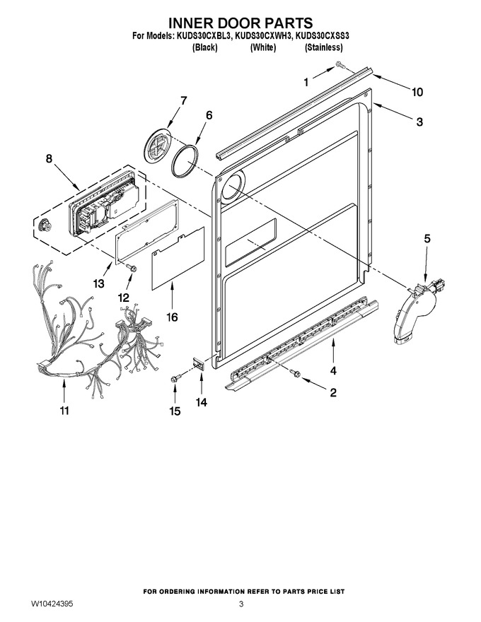 Diagram for KUDS30CXWH3