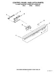 Diagram for 02 - Control Panel And Latch Parts