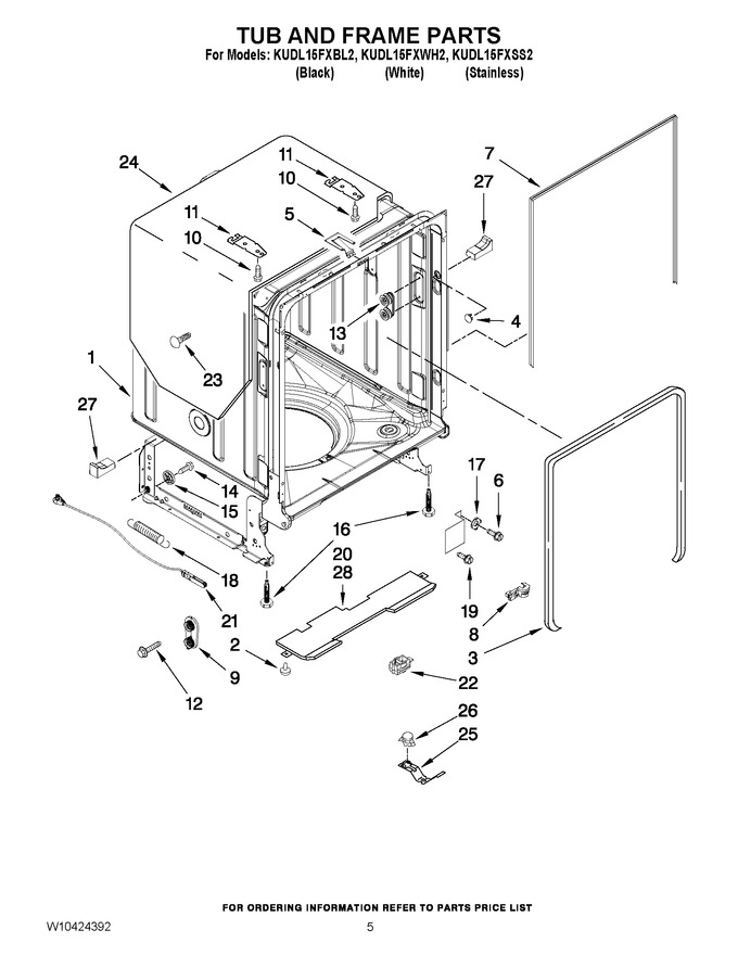 Diagram for KUDL15FXBL2
