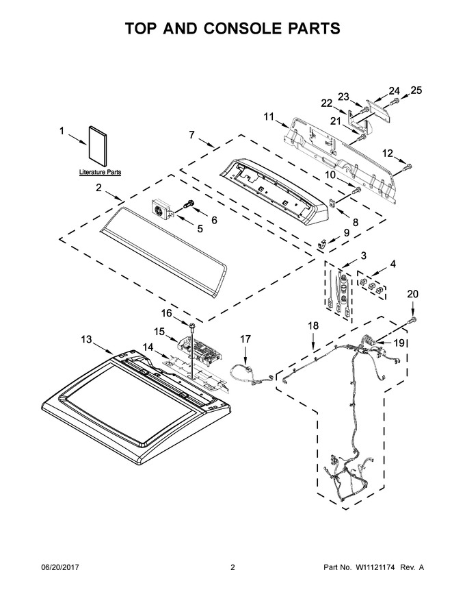 Diagram for WED7500GW0