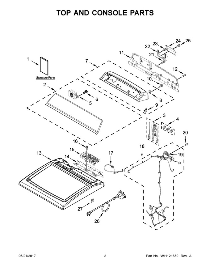 Diagram for YWED7500GW0