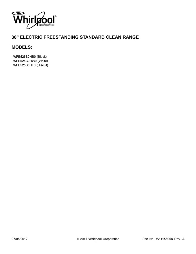 Diagram for WFE525S0HB0