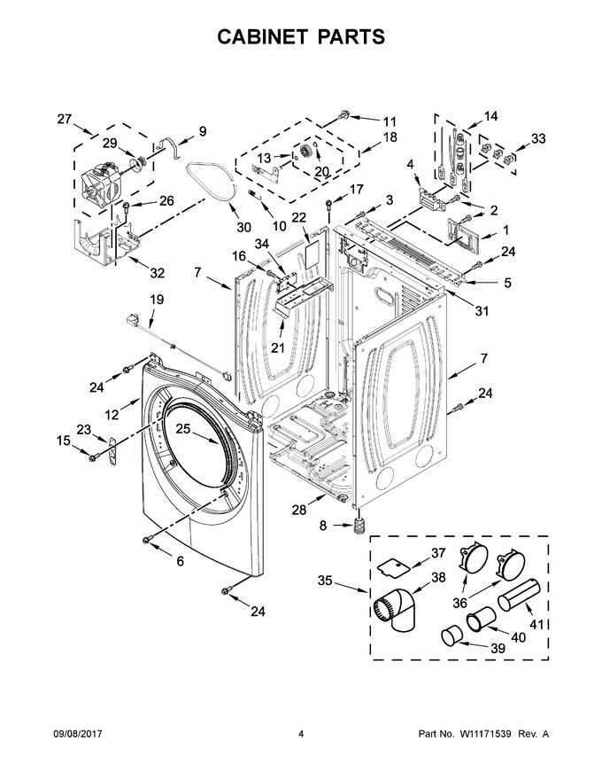 Diagram for WED8540FW1