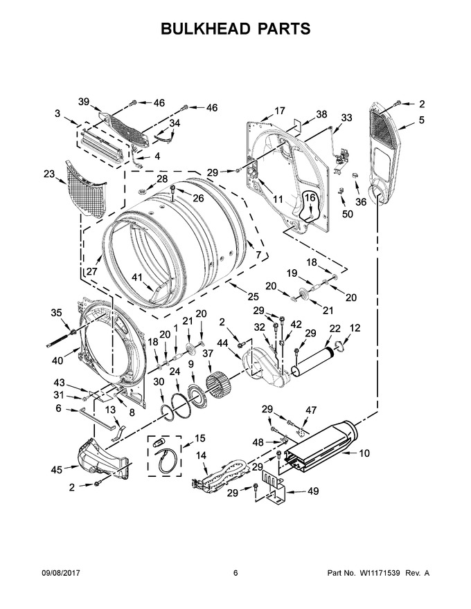 Diagram for WED8540FW1