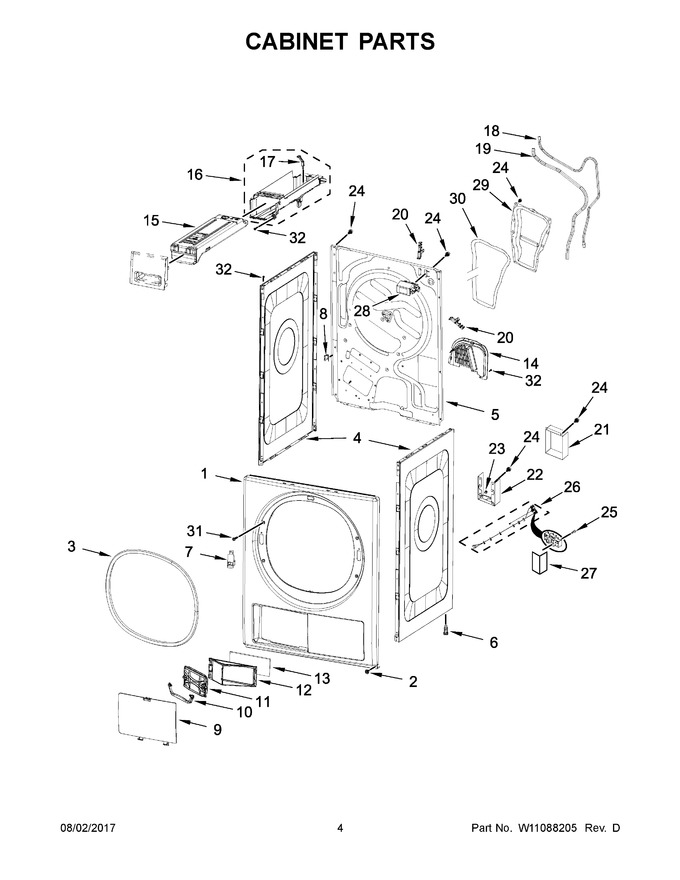 Diagram for WHD5090GW0