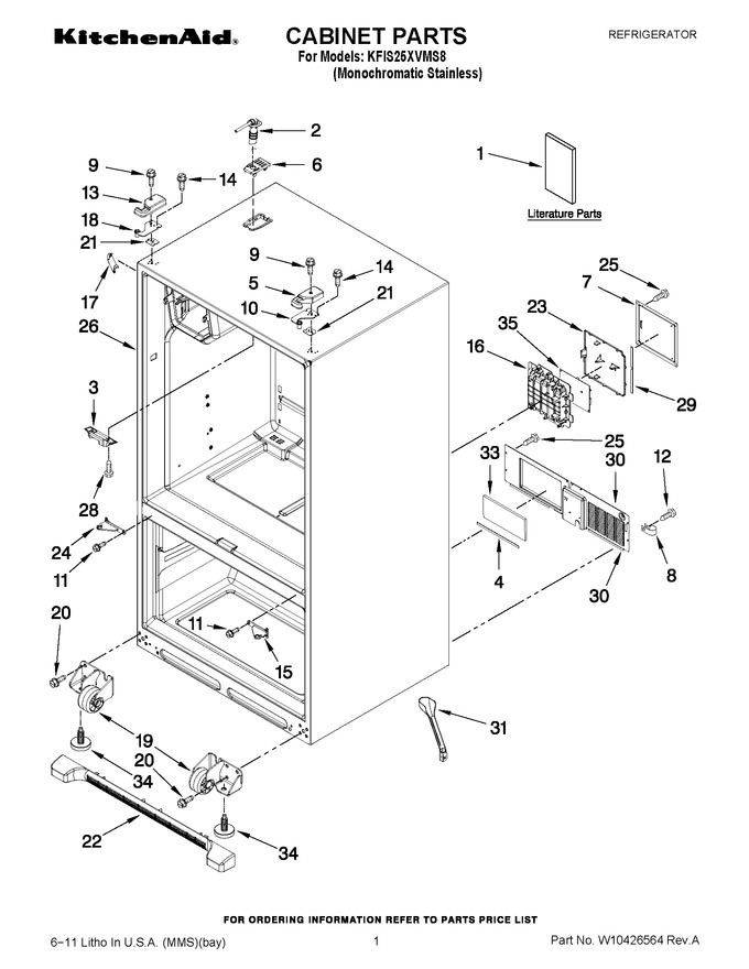 Diagram for KFIS25XVMS8