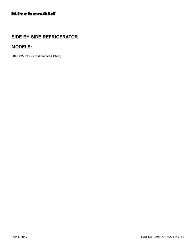 Diagram for KRSC503ESS00