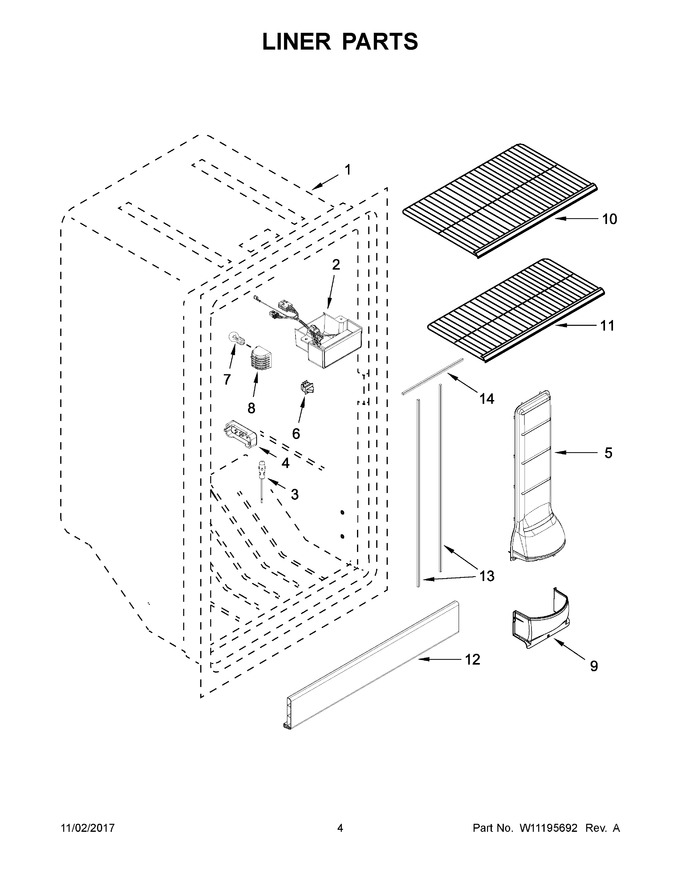 Diagram for WZF34X18DW02