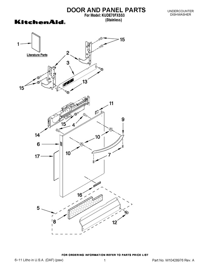 Diagram for KUDE70FXSS3