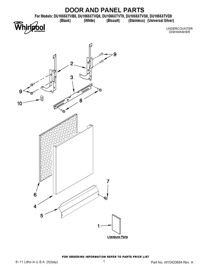 Diagram for DU1055XTVQ8