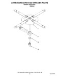 Diagram for 11 - Lower Washarm And Strainer Parts