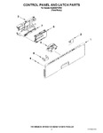 Diagram for 02 - Control Panel And Latch Parts