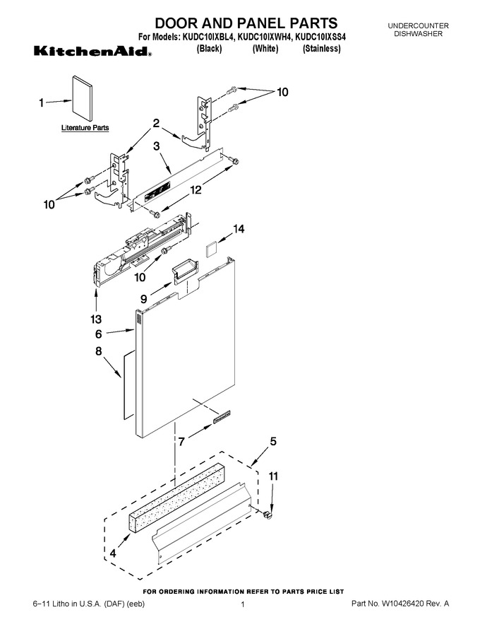 Diagram for KUDC10IXWH4