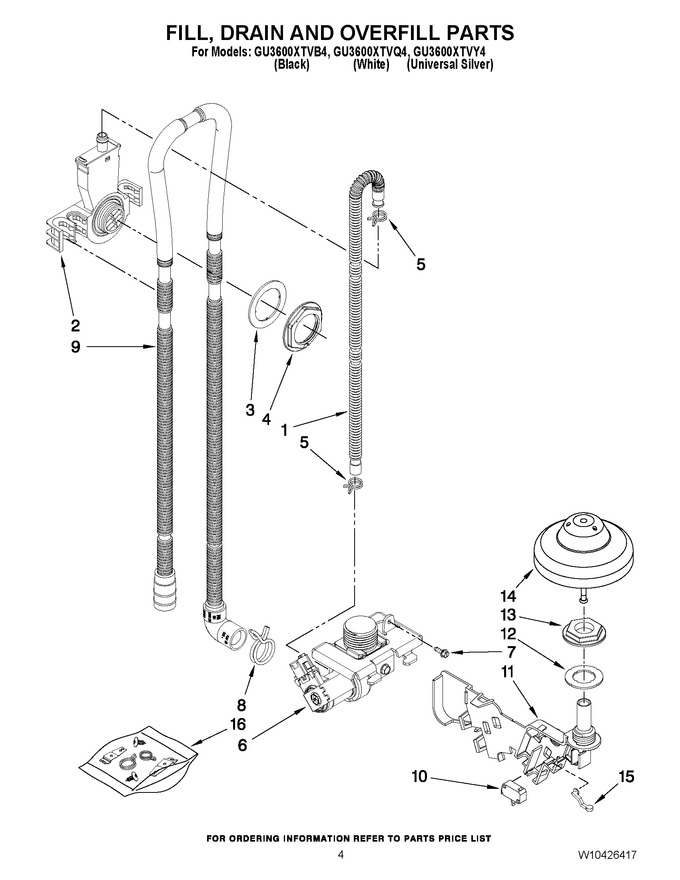 Diagram for GU3600XTVB4