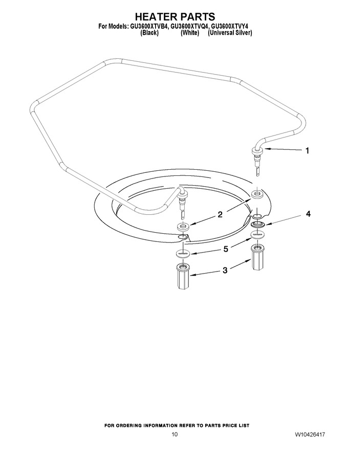 Diagram for GU3600XTVB4